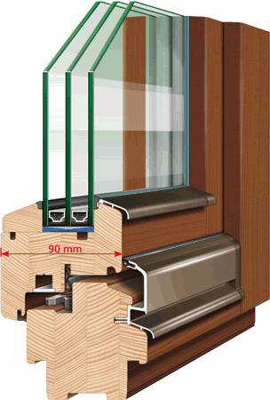 Bayerwald Tresorbandfenster H90
